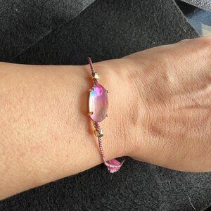 Kendra Scott Everlyne Pink Cord Friendship Bracelet